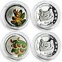 Singapore set of 10 coins The Splendour of Native Orchids Series proof 2016