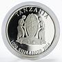 Tanzania 1000 shillings Love Forever wedding colored proof silver coin 2014