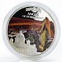 Niue 2 dollars Angels of St Peterburg colored proof silver coin 2015