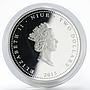 Niue 2 dollars Angels of St Peterburg colored proof silver coin 2015
