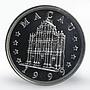Macau 100 patacas Year of the Rabbit proof silver coin 1999