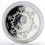 Ghana 5 cedis  Happy New Year Russian Christmas colored proof silver coin 2019