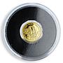 Laos 500 kip Year of the Snake proof gold coin 2013