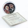 Niue 1 dollar Stanislaw Wyspianski with Wife Portrait colored proof silver 2016