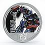 Tuvalu 1 dollar Transformers Optimus Prime colored proof silver coin 2009