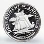 Anguilla 4 dollars Ship Atlantic Star proof silver coin 1969