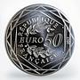 France 50 euro Jean-Paul Gaultier national symbol silver coin 2017