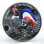 France 50 euro Jean-Paul Gaultier Coq Mariniere proof silver coin 2017