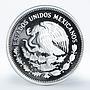 Mexico 100 pesos Monarch butterflies Fauna proof silver coin 1987