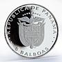 Panama 5 balboas Land of Champions Boxer proof silver coin 1980