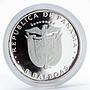 Panama 5 balboas Land of Champions Boxer proof silver coin 1980