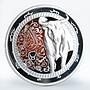 Lebanon 5 livres Zodiac Signs Taurus colored proof silver coin 2013