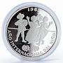 Panama 10 balboas International Year of the child proof silver coin 1982