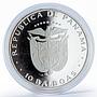 Panama 10 balboas International Year of the child proof silver coin 1982