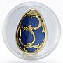 Cook Islands 5 dollars Imperial Eggs in Cloisonne Egg in Blue silver 2010