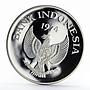 Indonesia 2000 Rupiah Javan Tiger proof silver coin 1974