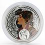 Niue 1 dollar Zodiac Sagittarius Alphonse Mucha silver colored proof coin 2011