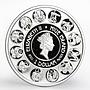 Niue 1 dollar Zodiac Sagittarius Alphonse Mucha silver colored proof coin 2011