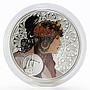 Niue 1 dollar Zodiac Libra Alphonse Mucha silver colored proof coin 2011