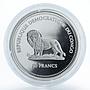 Congo 10 francs Benedictus XVI - Cologne silver coin 2005