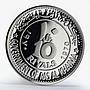 Ras al-Khaimah 10 riyals Dwight Eisenhower proof silver coin 1970