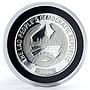 Laos 15000 kip Cichlasoma flower horn fish colored silver proof coin 2003 2004