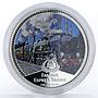 Niue set 4 coins Famous Express Trains proof colored silver 2010