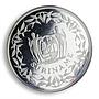 Suriname 100 guilders 125th Anniversary Red Cross proof silver coin 1991