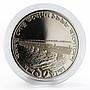 Bangladesh 10 taka Opening of Bangabandhu Jamuna bridge proof nickel coin 1998