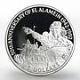 Belize 5 dollars 50th Anniversary of El Alamein Montgomery proof silver 1992