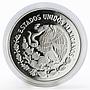 Mexico 5 pesos Naval training ship Cuauhtemoc proof silver coin 1999