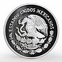 Mexico 5 pesos Naval training ship Cuauhtemoc proof silver coin 1999