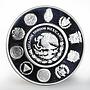 Mexico 5 pesos Acapulco Galleon Ibero-America series proof silver coin 2003