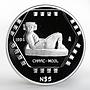 Mexico 5 pesos Sculpture Chaac-Mool proof silver coin 1994