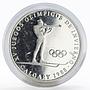 Panama 1 balboa Olympic Winter Games Calgary Biathlon proof silver coin 1988