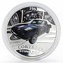 Tuvalu 1 dollar Legendary Sports Cars Corvette Sting Ray silver proof 2006