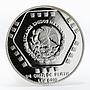 Mexico 1 peso Chaac Mool silver proof coin 1994