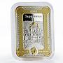 Niue 1 dollar Icon Zarvanytsia Mother of God gilded swarowski silver coin 2014