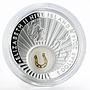 Niue 1 dollar Horseshoe Lucky Coins Series gilded colored proof silver coin 2014