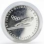 Panama 1 balboa Olympic Winter Games Calgary Ski Jumping proof silver coin 1988