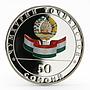 Tajikistan 50 somoni 20 Years of Independence colored proof silver 2011