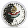 Tajikistan 50 somoni 20 Years of Independence colored proof silver 2011