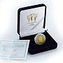 Ukraine, 250 hryvnas, Orante, Icon, Spiritual Treasures gold proof 1996