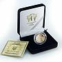 Ukraine, 50 hryvnas Ukrainian Ballet Heritage Serge Lifar gold proof 2010