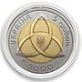 Ukraine 5 hryvnia At the turn /verge /edge of Millennium sower bimetal coin 2000