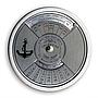 Congo 5 francs Sailor calendar for 50 years time anchor marine copper coin 2004