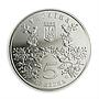 Ukraine 5 hryvnia 1100 years to Romny (Romen) Ancient Cities nickel coin 2002