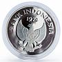 Indonesia 5000 Rupiah Orangutan animal proof silver coin 1974