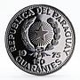 Paraguay 150 guaranies Apollo 11 Eagle landing Moon proof silver coin 1975