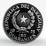 Paraguay 150 guaranies Apollo 11 Eagle landing Moon proof silver coin 1975